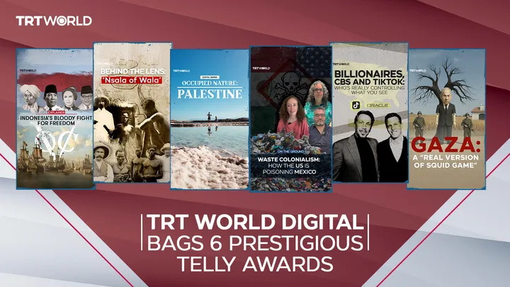 TRT World Digital secures six prestigious Telly Awards for visual storytelling excellence